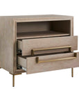 Alessia - Modern Side Table - Light Oak