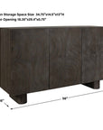 Phineas - 3 Door Modern Cabinet - Woodtone