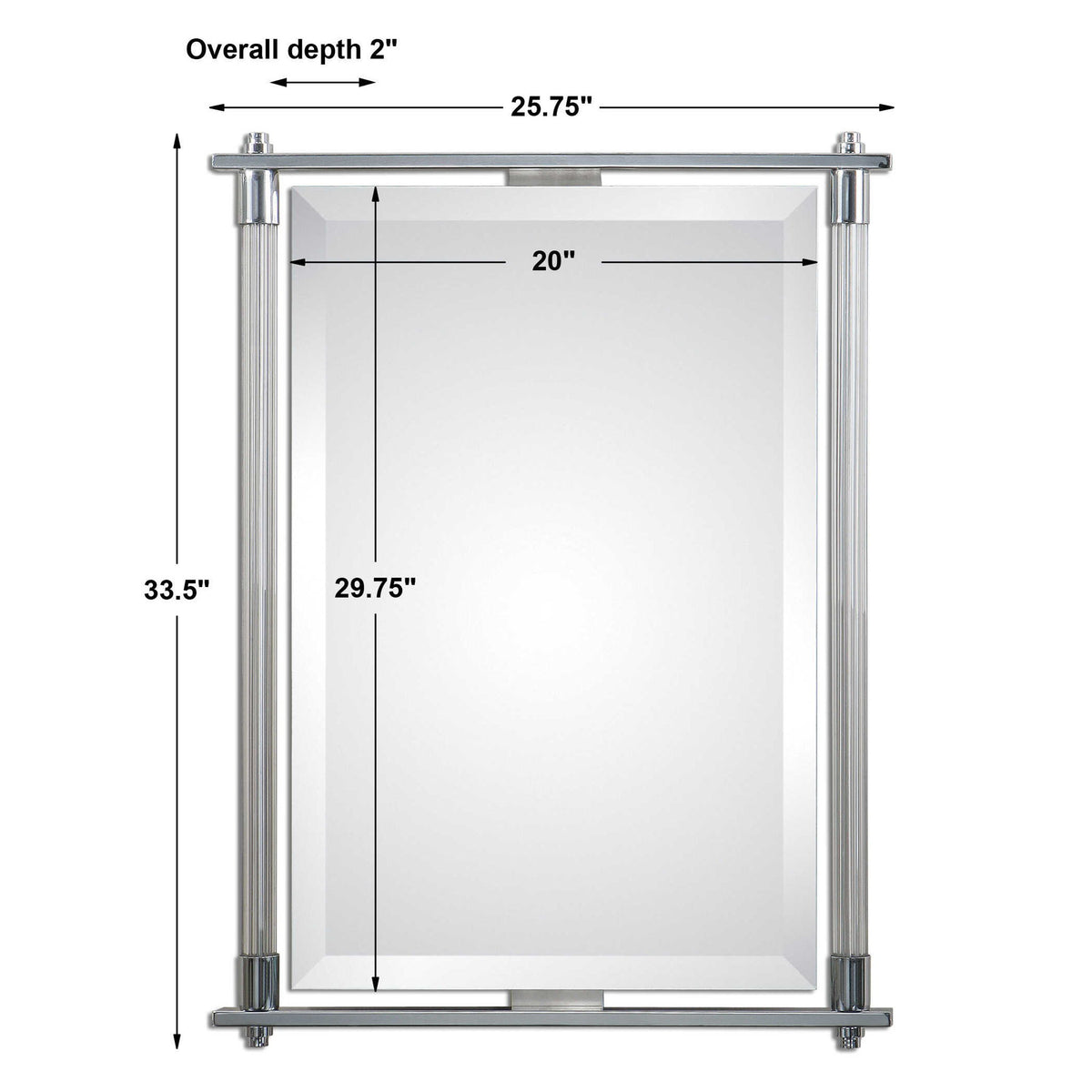 Adara - Vanity Mirror - Silver
