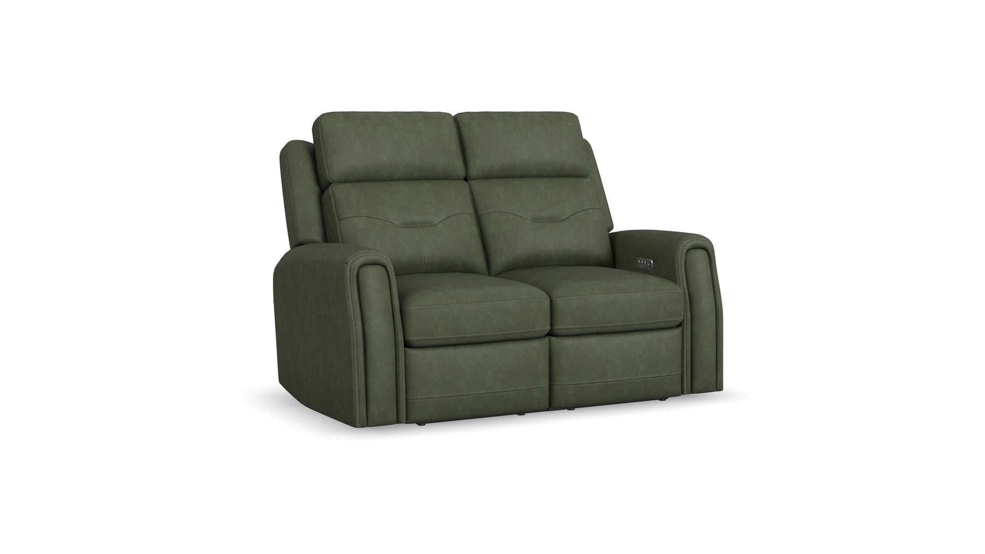 Felix - Power Reclining Loveseat With Console, Power Headrest, Lumbar, Heat & Massage