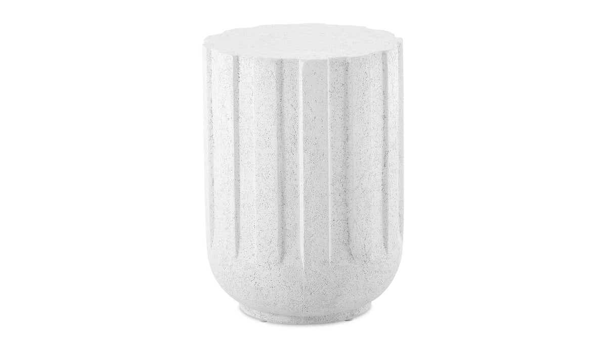 Jane - Outdoor Accent Table - White