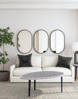 Oval - Wall Mirror - Black