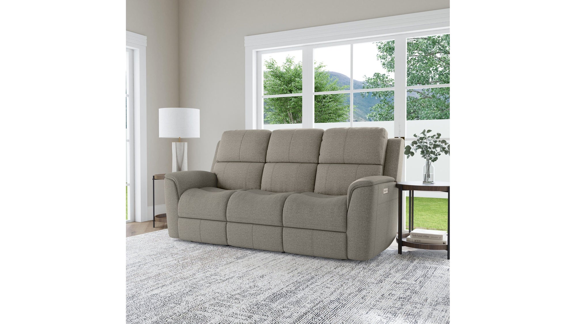 Henry - Power Reclining Sofa With Power Headrests &amp; Lumbar