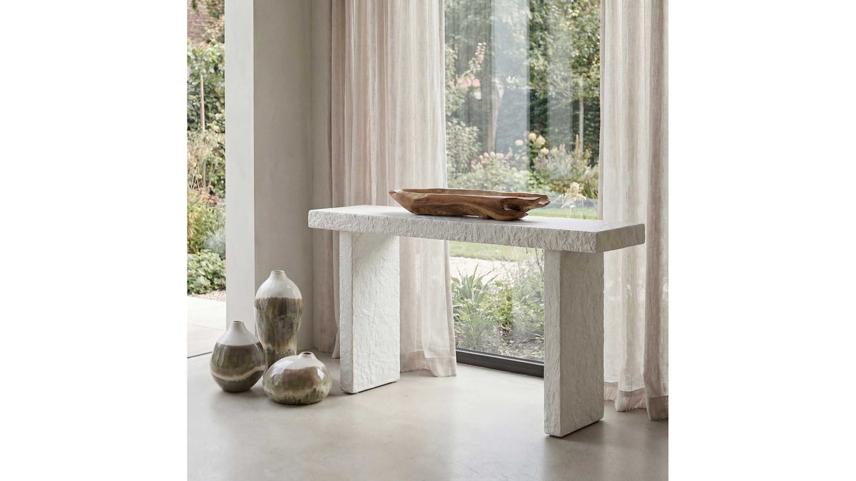 Hagan - Indoor-Outdoor Console Table - Limestone