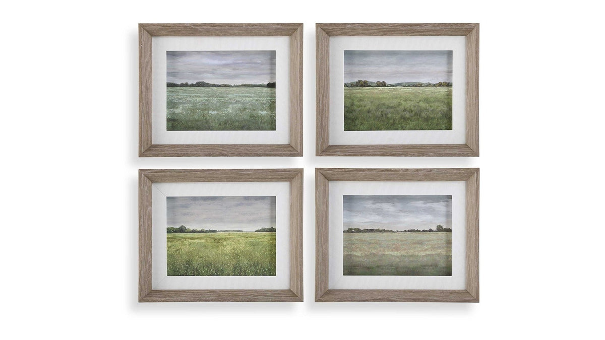 Quiet Meadows - Framed Prints Set of 4