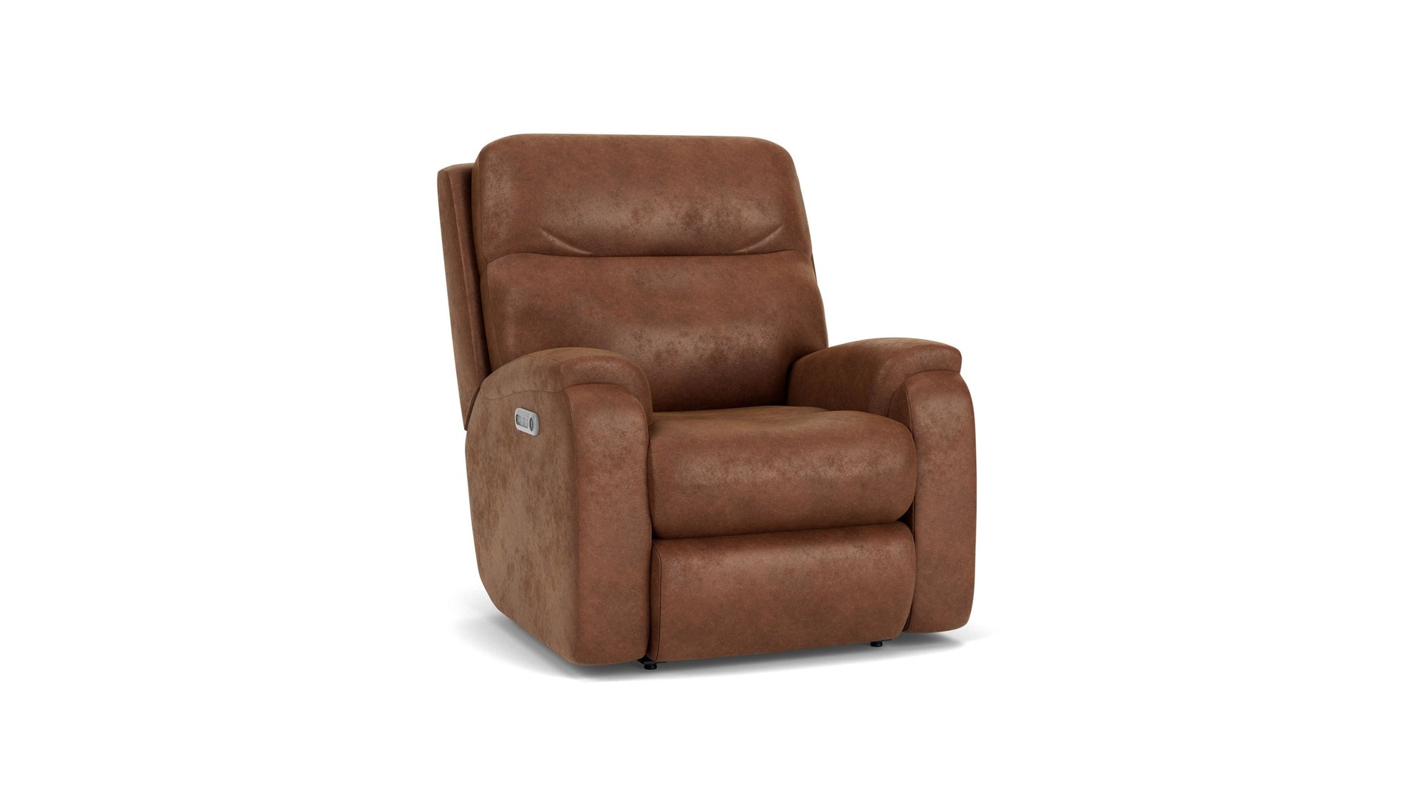 Penn - Transitional Fabric Power Rocking Recliner With Power Headrest & Lumbar