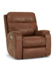 Penn - Transitional Fabric Power Rocking Recliner With Power Headrest & Lumbar