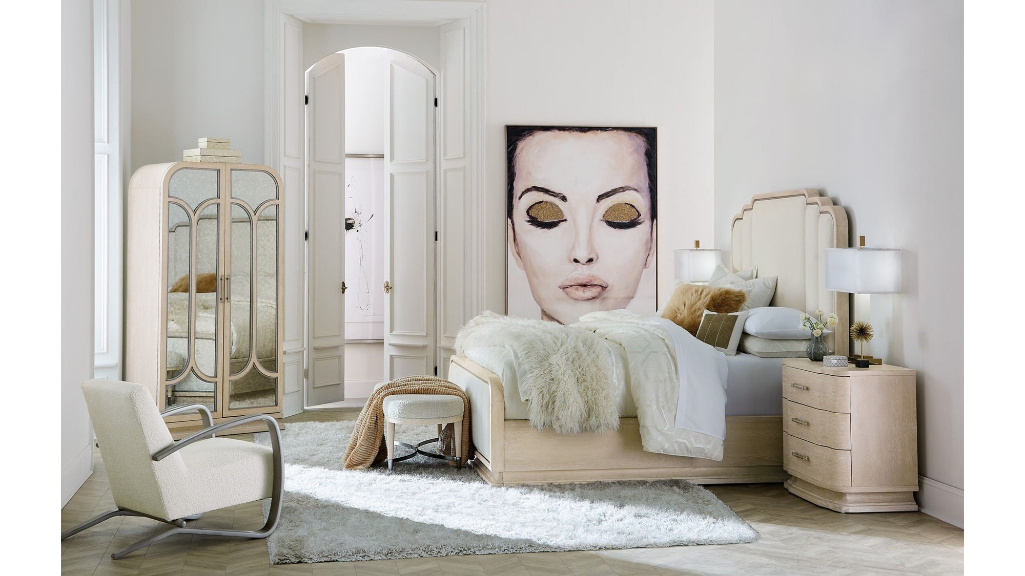 Nouveau Chic - Upholstered Bed