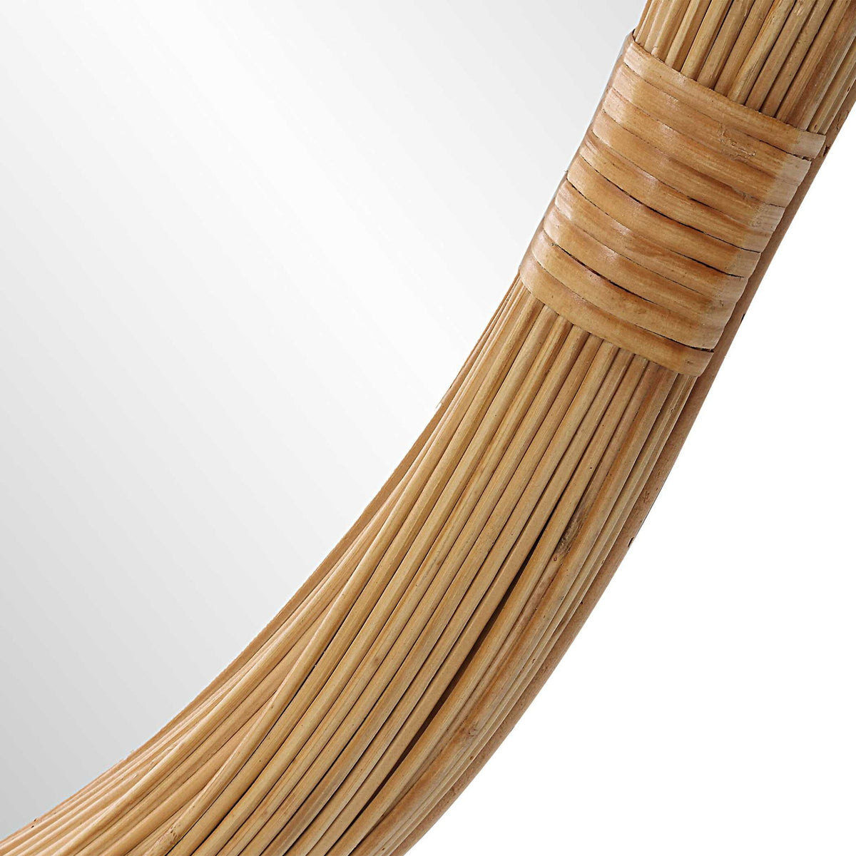 Salina - Round Bamboo Mirror