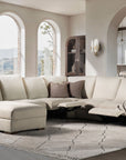 MS - Optimus Five-Seat Power Sectional - Beige