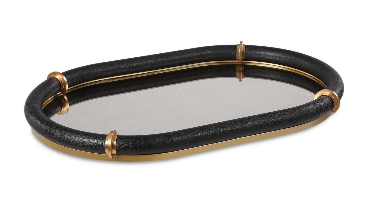 Cyprus - Oval Tray - Black