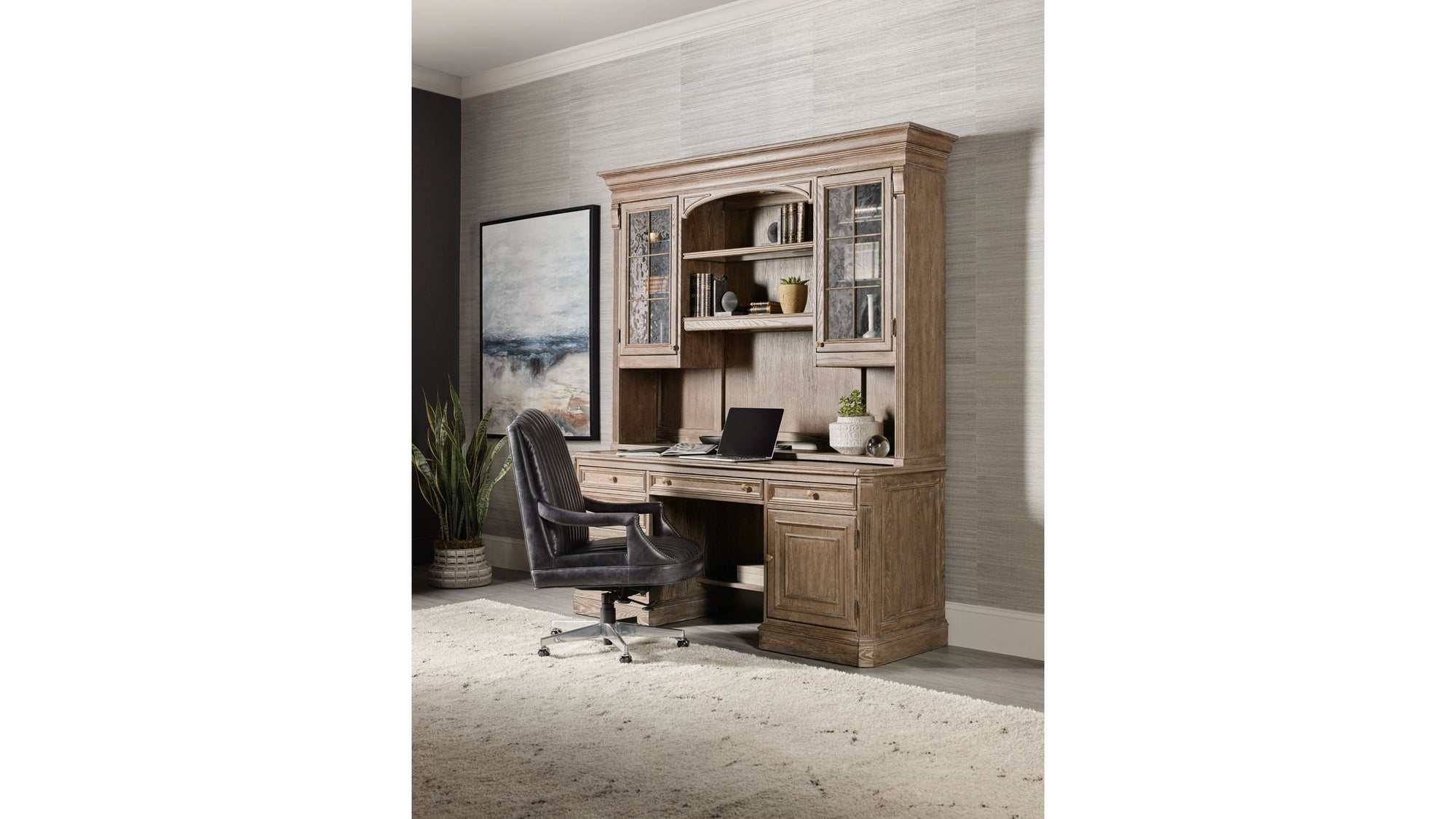 Sutter - Computer Credenza - Light Brown