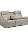 Vernon - Power Reclining Sofa With Console, Power Headrest, Lumbar, Heat & Massage