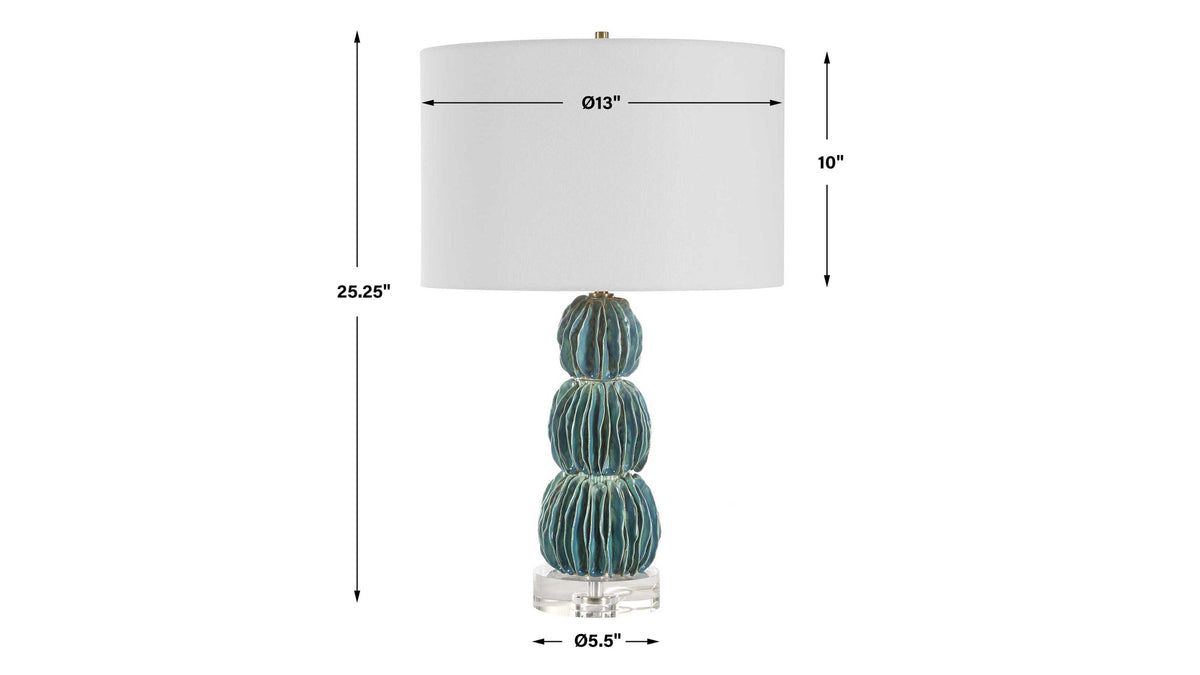 Bonaire - Table Lamp - Teal Blue
