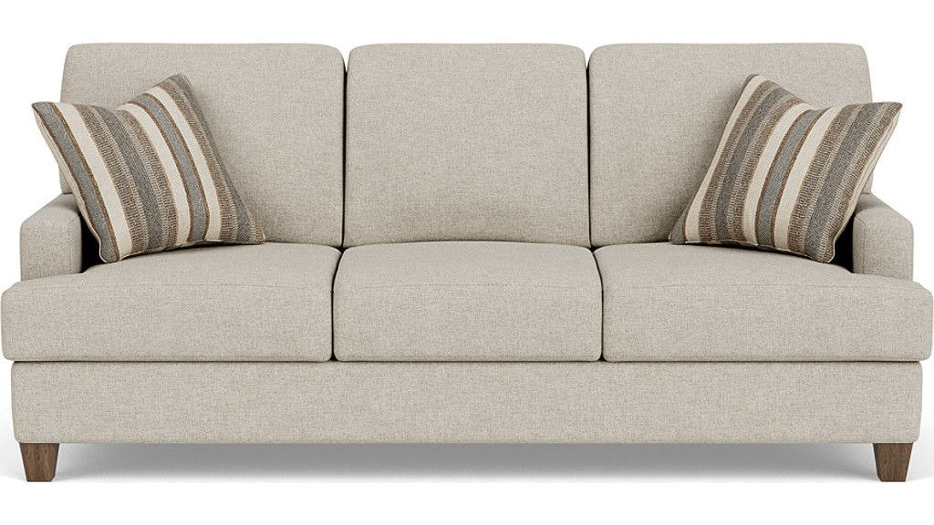 Moxy - Fabric Sofa, T-Shaped Seat Cushion, Straight Track Arms