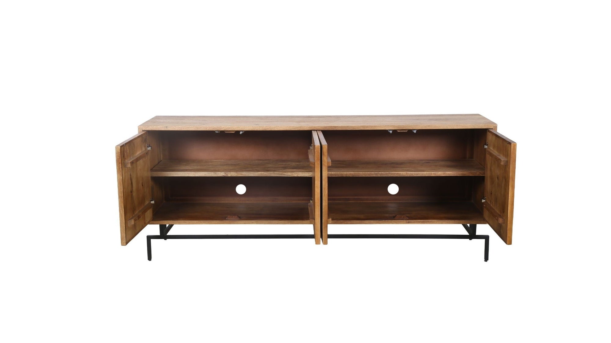 Everett - Server - Rustic Brown Mango / Ivory Bone / Grey Resin