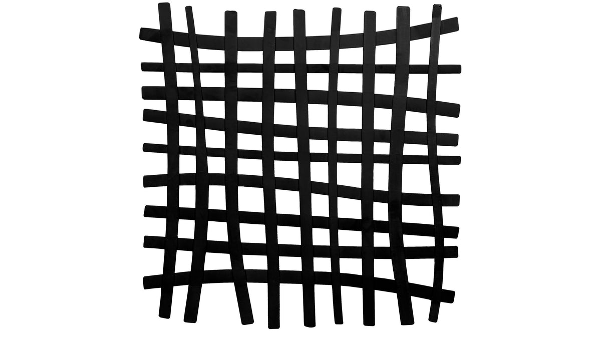 Gridlines - Iron Wall Decor - Black
