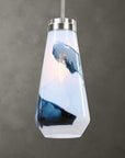 Windswept - 1 Light Mini Pendant - Blue & White