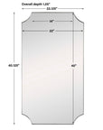 Lennox - Scalloped Corner Mirror