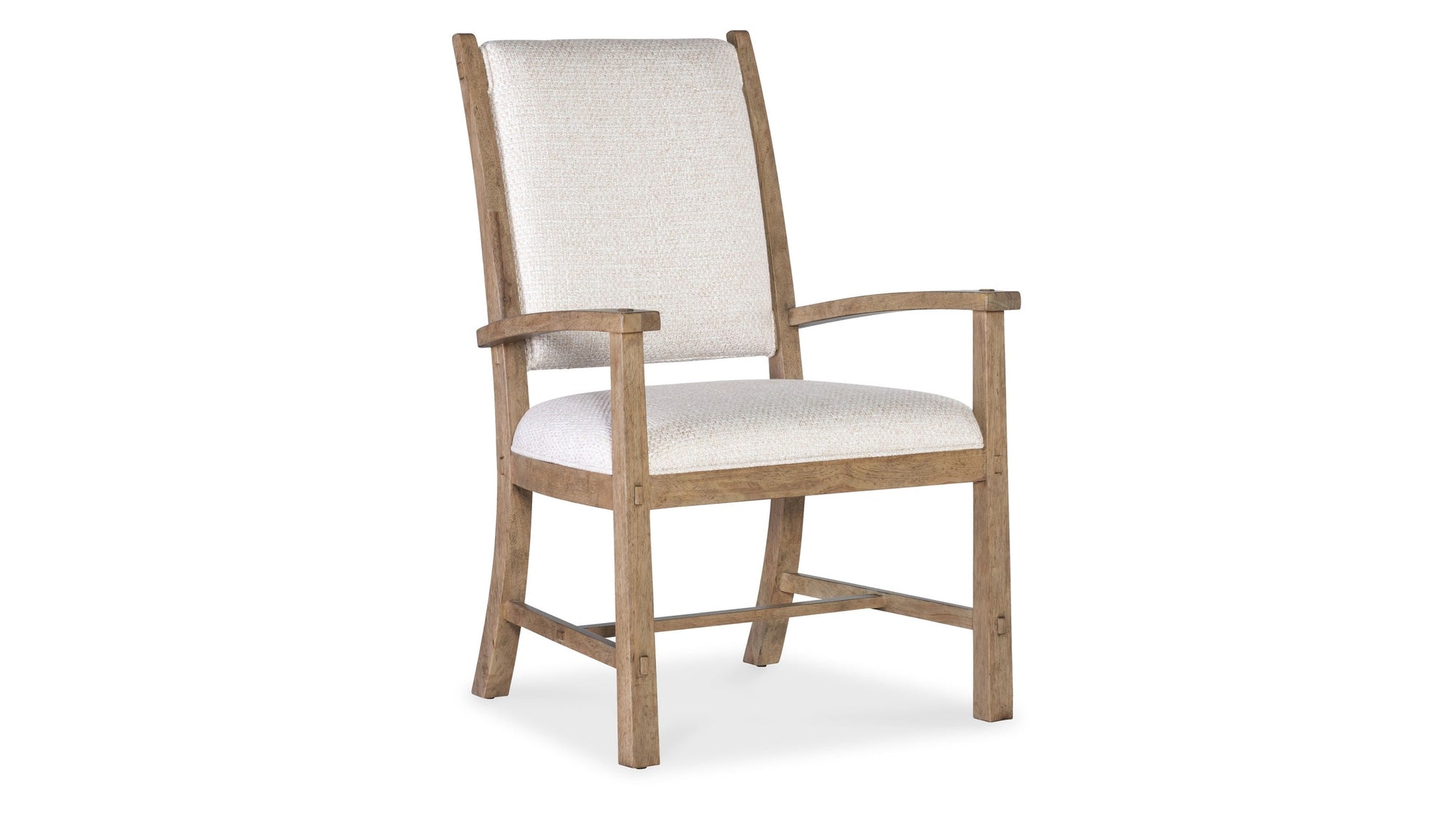 Vineyard Row - Post Back Upholstered Arm Chair Set of 2 - Beige