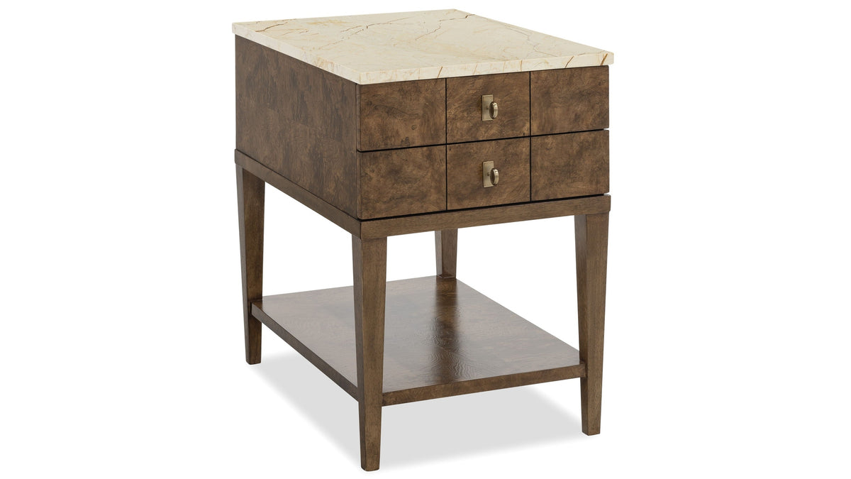Melange - Penelope Chairside Table - Brown