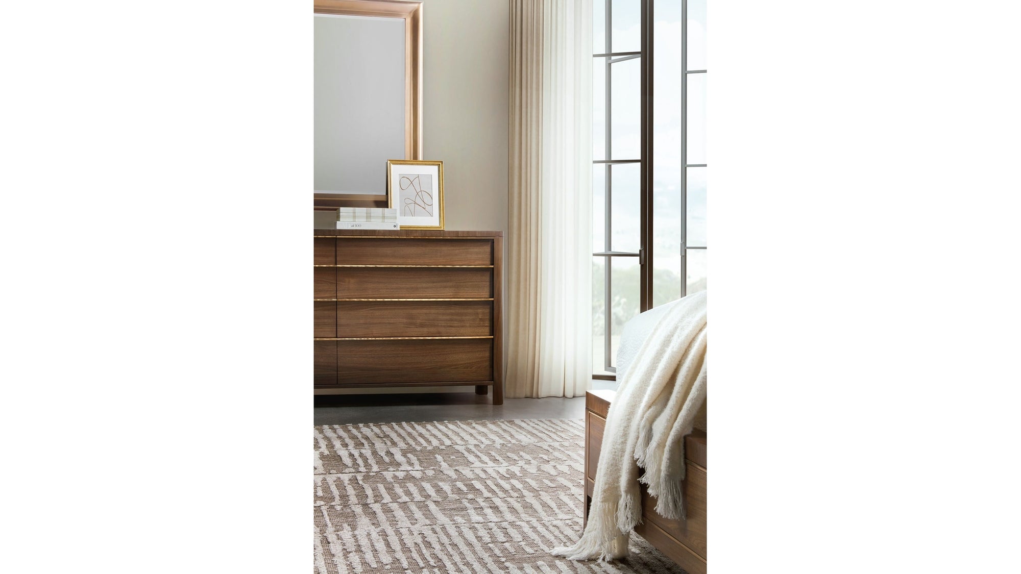 Eleana - Eight Drawer Dresser - Medium Wood