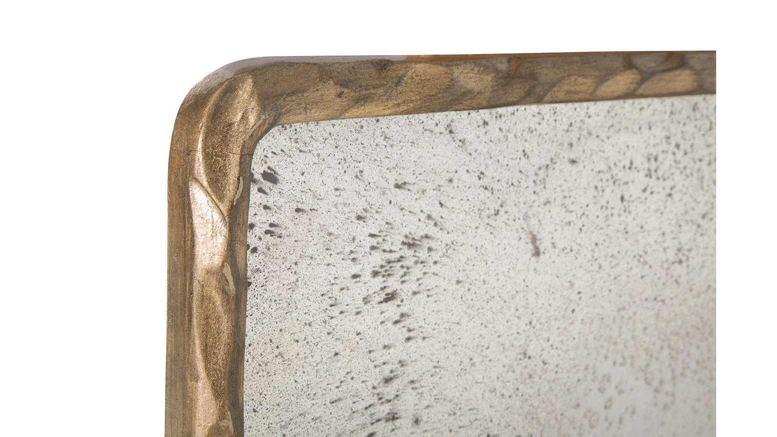 Hammered Edge Mirror - Gold