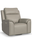Vernon - Power Swivel Gliding Recliner With Power Headrest, Lumbar, Heat & Massage