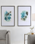 Blueprints - Watercolor Prints Set of 2 - Light Blue