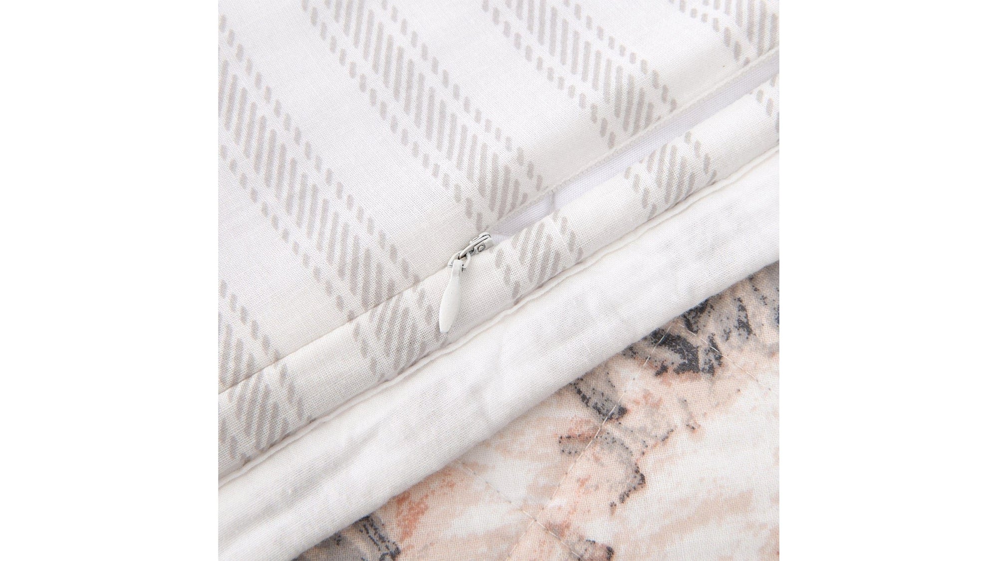 Colette - King Reversible Quilt Set Set of 3 - Blush