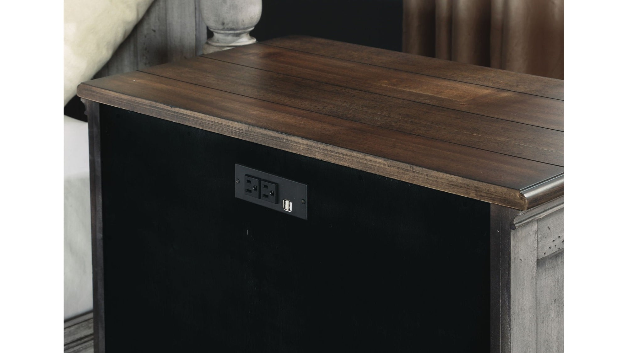 Plymouth - Nightstand - Gray
