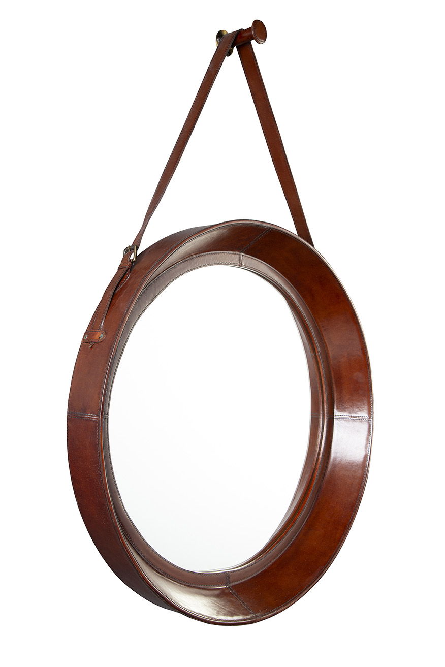 Milo - Hanging Mirror - Saddle