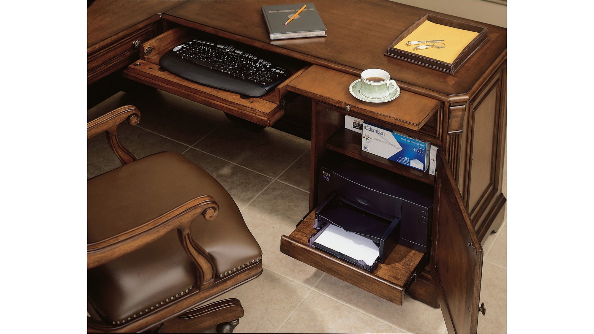 Brookhaven - Executive Left Right Return - Dark Brown