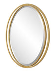 Rhodes - Gold Oval Mirror