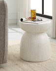 Inhale - Cast Accent Table - White