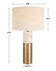 Gravitas - Elegant Brass & Stone Lamp