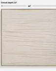 Walking The Line - Minimalist Canvas Art - Gray