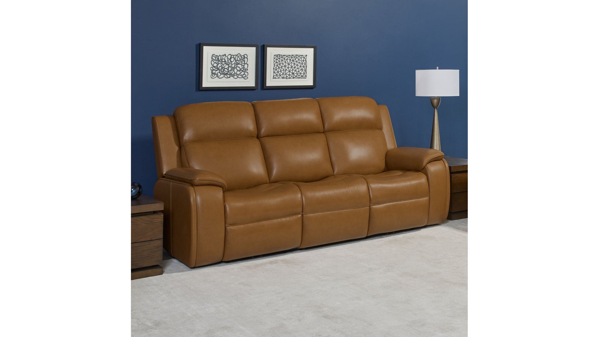 Ziggy - Power Reclining Sofa With Power Headrest, Lumbar, Heat &amp; Massage