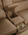 MS - Simone Six-Piece Power Reclining Sectional - Dark Brown