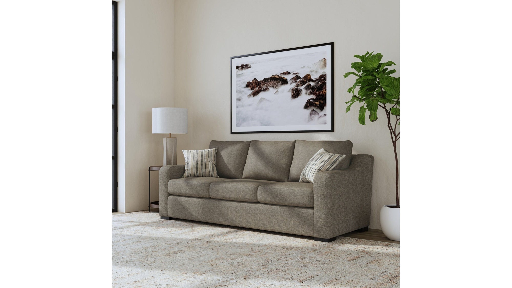 Cypress - Fabric Stationary Three-Cushion Sofa