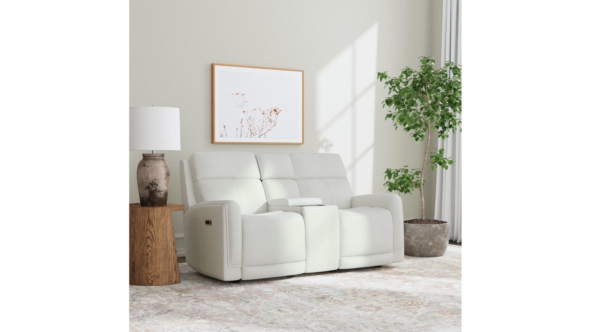 Alister - Power Gliding Loveseat With Console, Power Headrests &amp; Lumbar