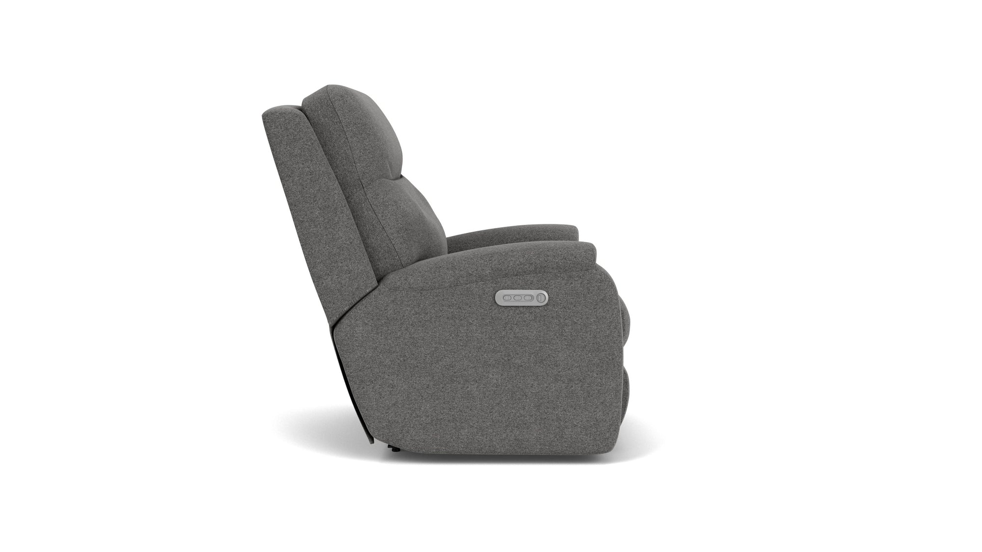 Penn - Transitional Fabric Power Rocking Recliner With Power Headrest & Lumbar