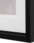 Wings Neutral - Abstract Framed Print - Black
