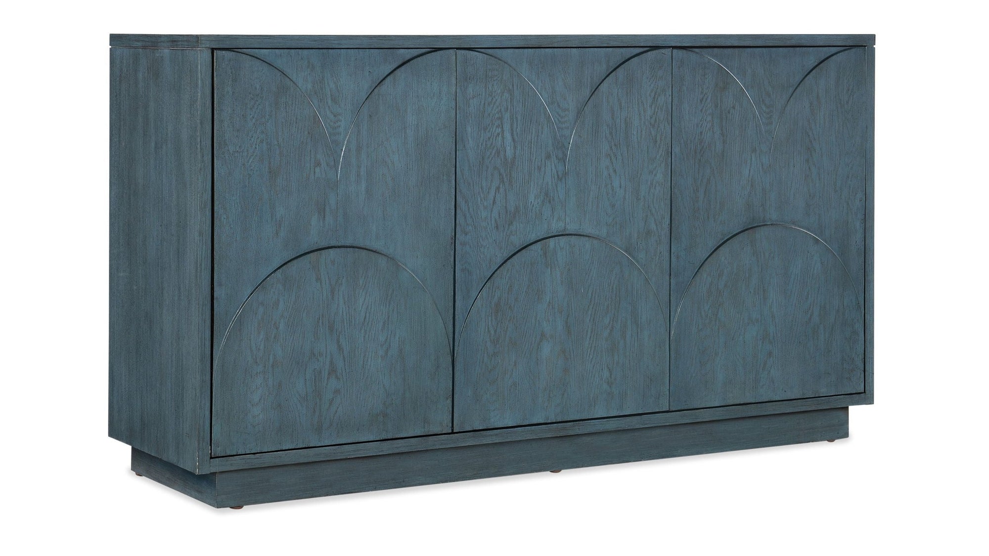 Melange - Round Valley Three Door Entertainment Credenza - Blue