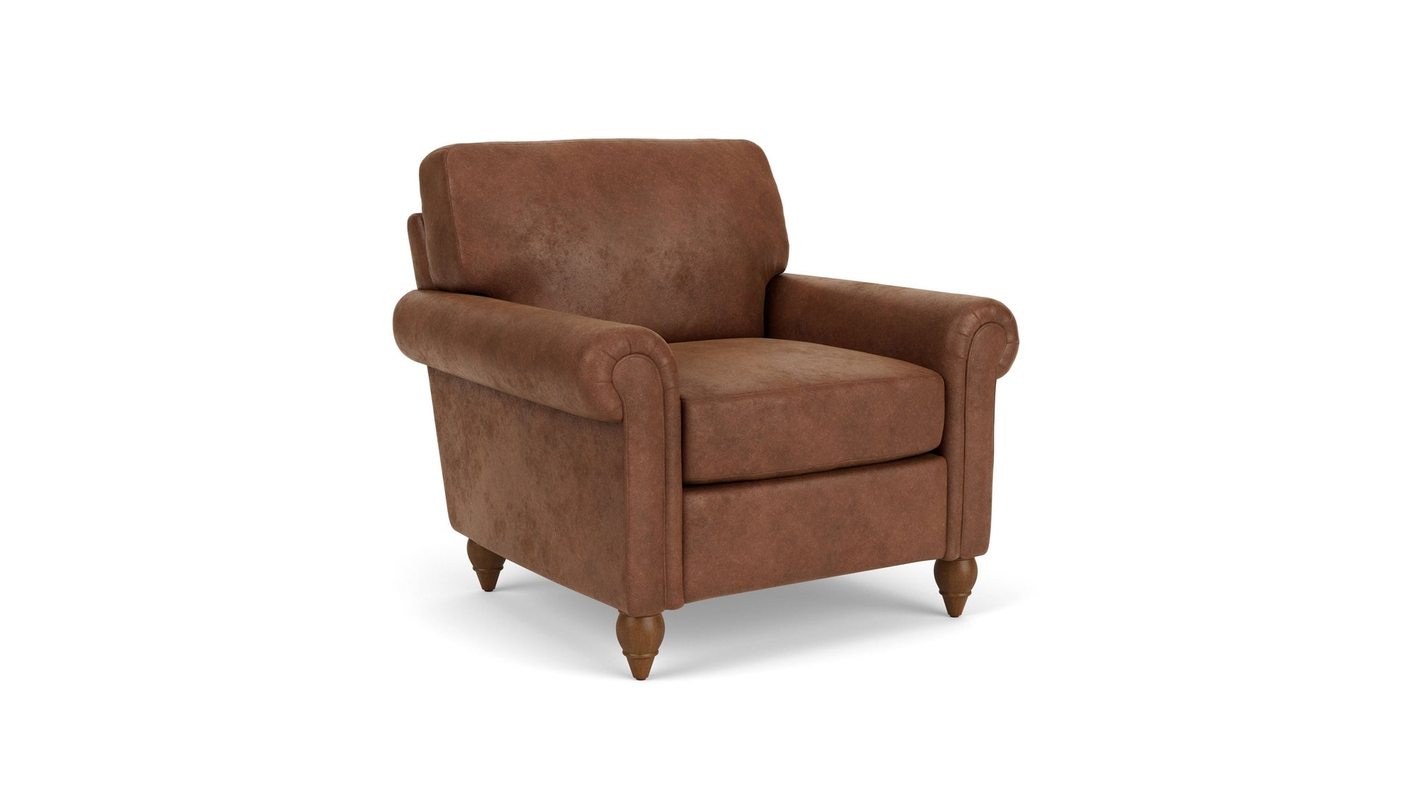 Moxy - Fabric Chair With Rolled Arms