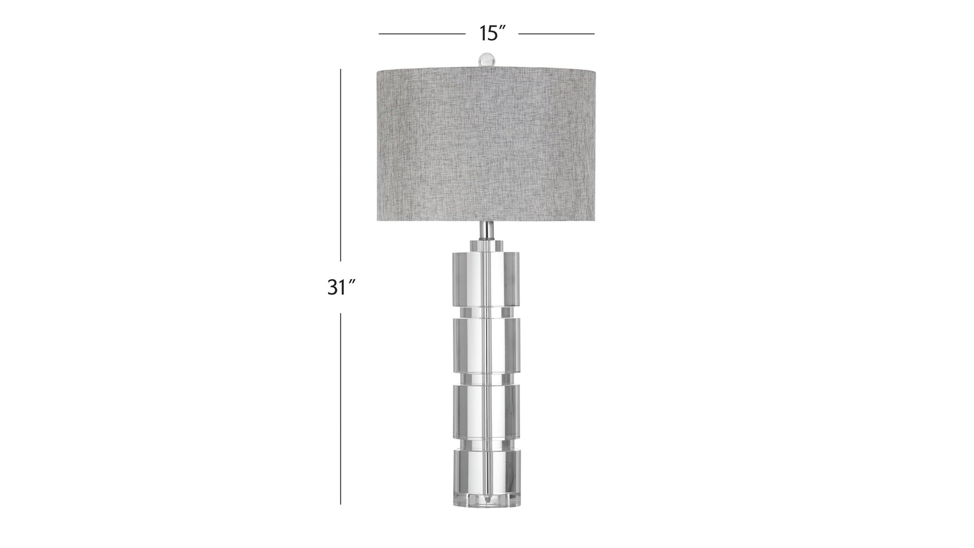 Bethany - Table Lamp - Silver
