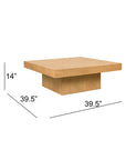 Padula - Coffee Table - Light Oak
