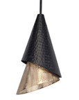 Apollo - 1 Light Mini Pendant - Black / Gold