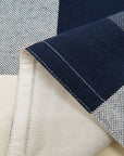Camille - King Buffalo Check Comforter Set (Set of 3) - Navy