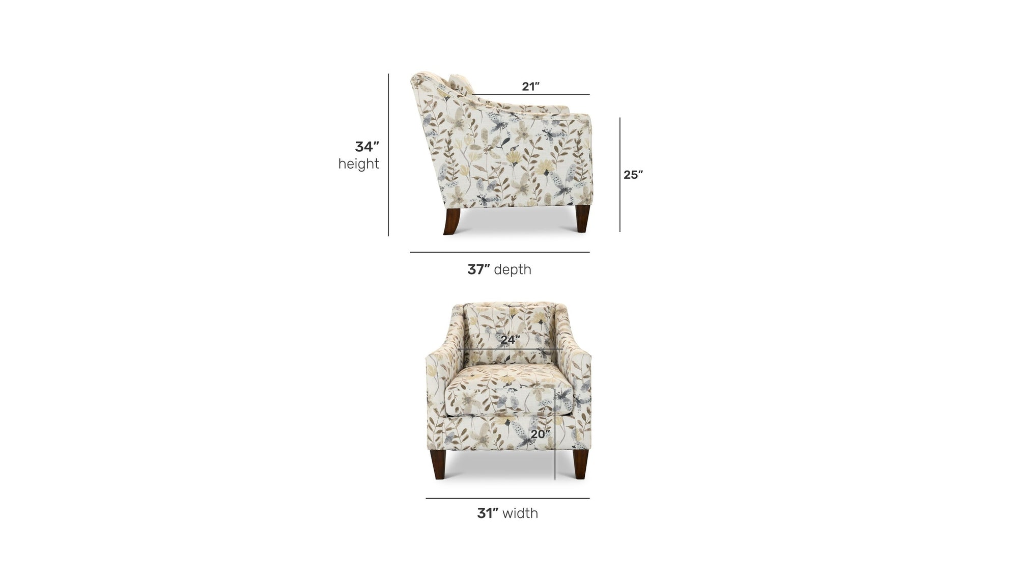 Skylar - Fabric Stationary Chair